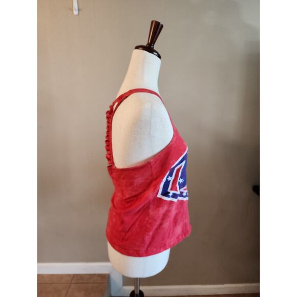 Superman Women's Cropped Tank Top SZ Medium - Picture 3 of 6